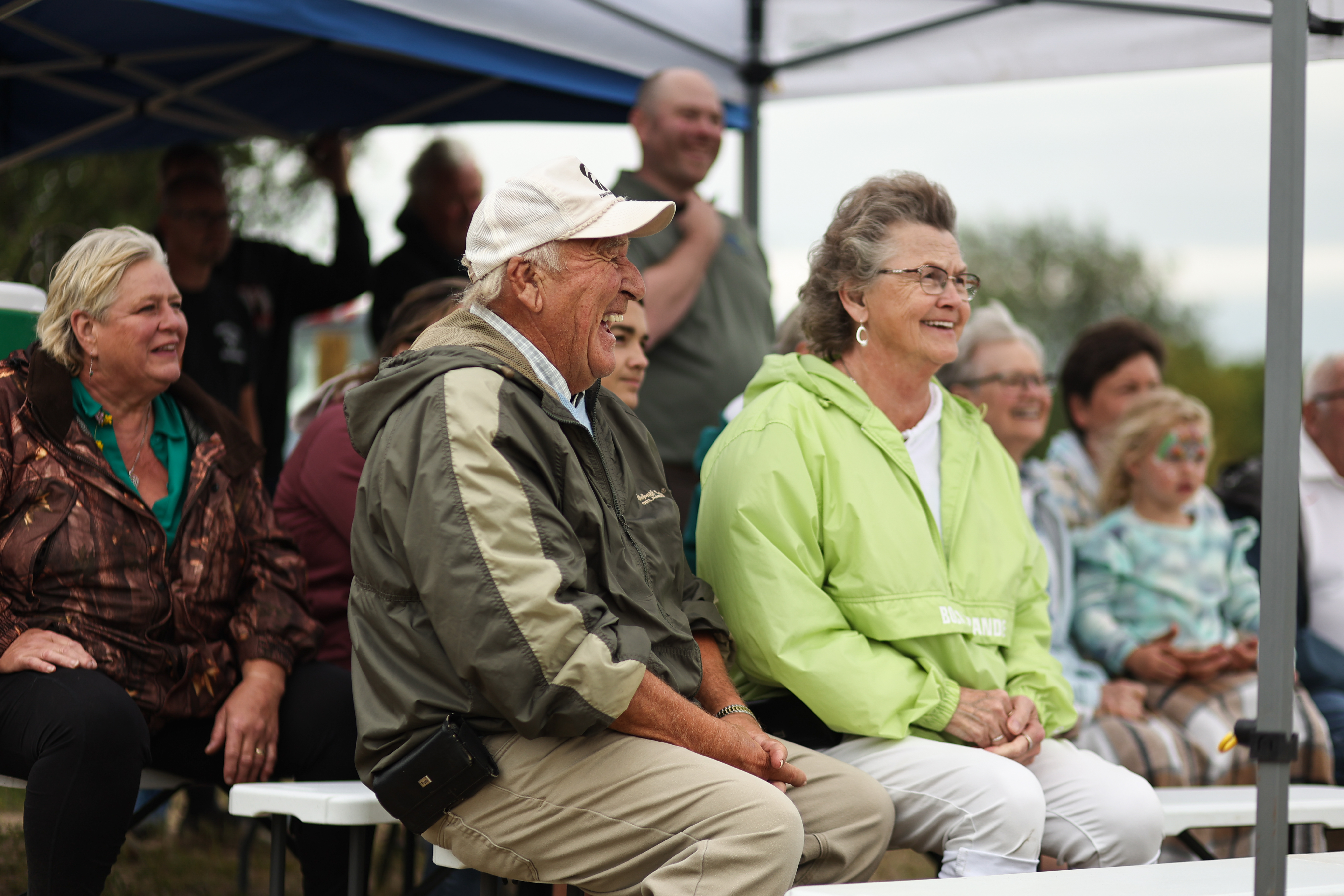 Redman family (landowners) at Medford WMA Dedication Event.